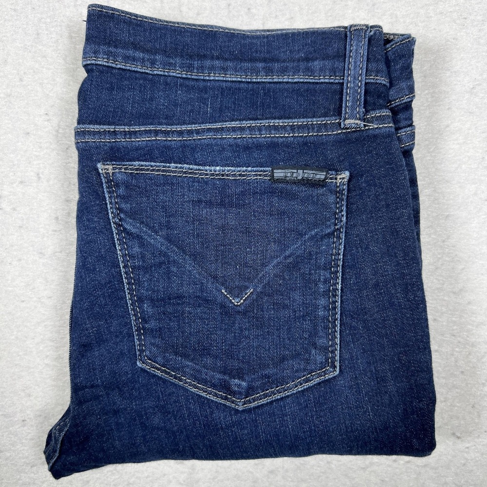Hudson Krista Super Skinny Jeans Womens 28 Blue Dark Wash Stretch Denim Mid Rise